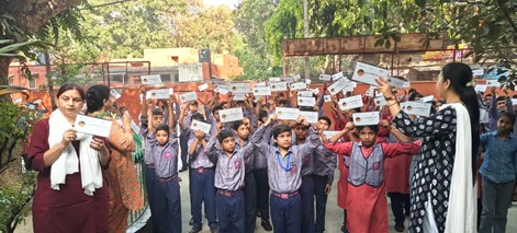 Earth Day outreach activity at school